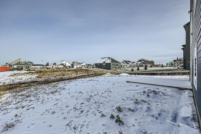 view of snowy yard