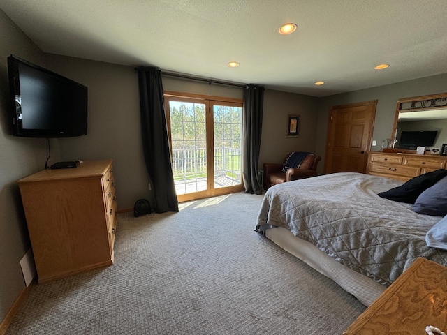 310 7th St SW, Roseau, MN 56751 - carpeted bedroom with baseboards, recessed lighting, and access to exterior
