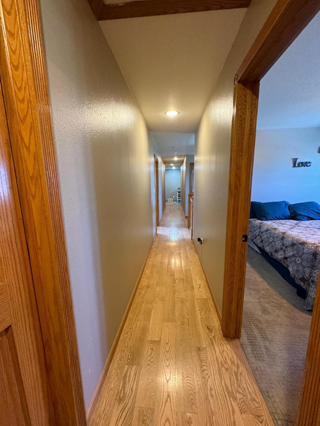 310 7th St SW, Roseau, MN 56751 - corridor with baseboards and light wood-style flooring