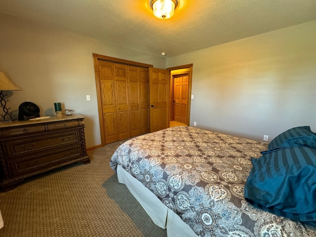 310 7th St SW, Roseau, MN 56751 - bedroom featuring a textured ceiling, carpet, and a closet