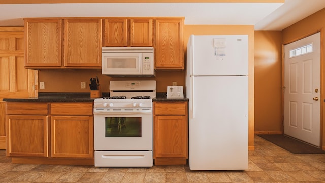 kitchen with white appliances