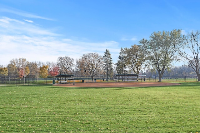 view of property's community featuring a gazebo and a yard