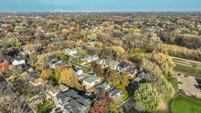 birds eye view of property