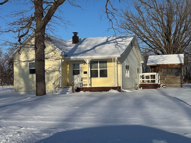 view of bungalow-style house