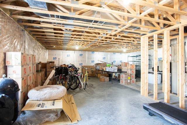view of basement
