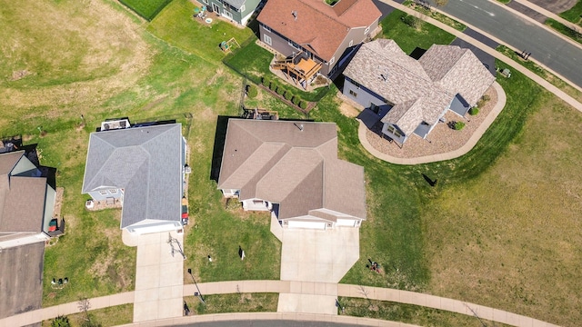 drone / aerial view featuring a residential view