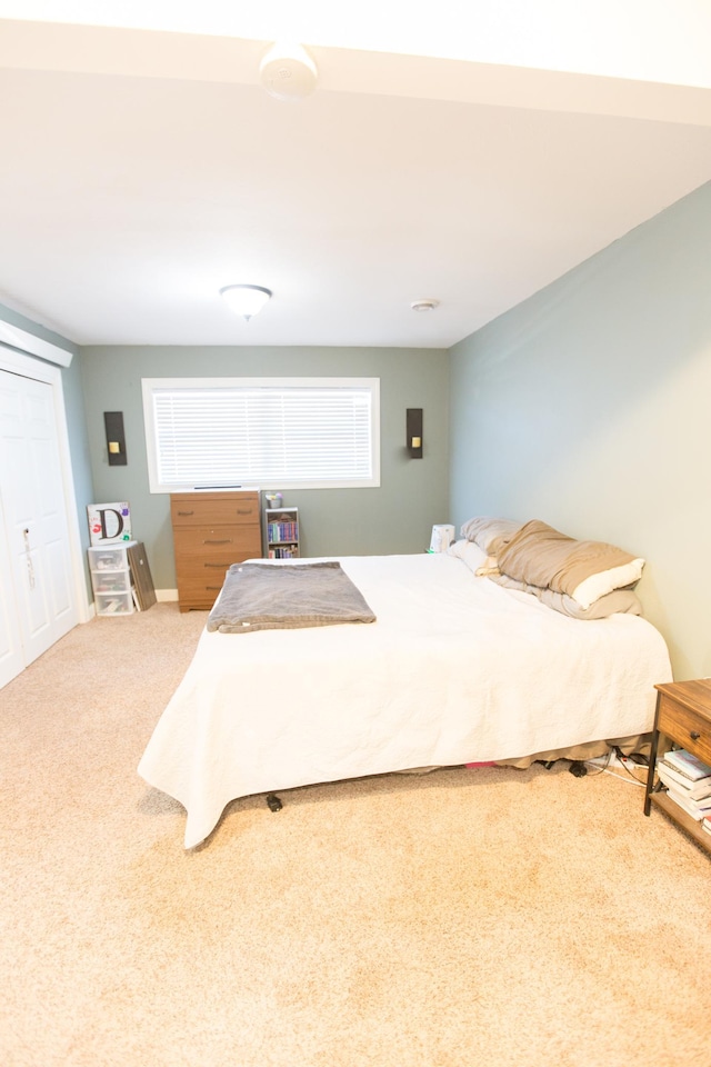 bedroom featuring carpet flooring