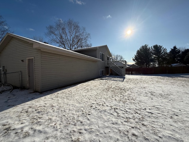 view of rear view of property