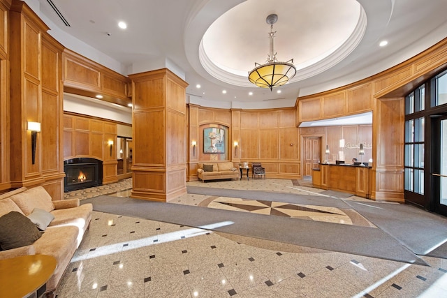 500 Grant St Unit 204, Minneapolis, MN 55404 - lobby featuring a decorative wall, recessed lighting, and ornamental molding