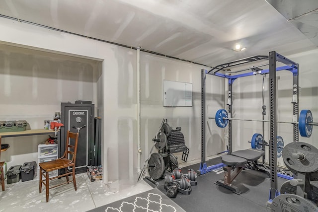 view of workout room