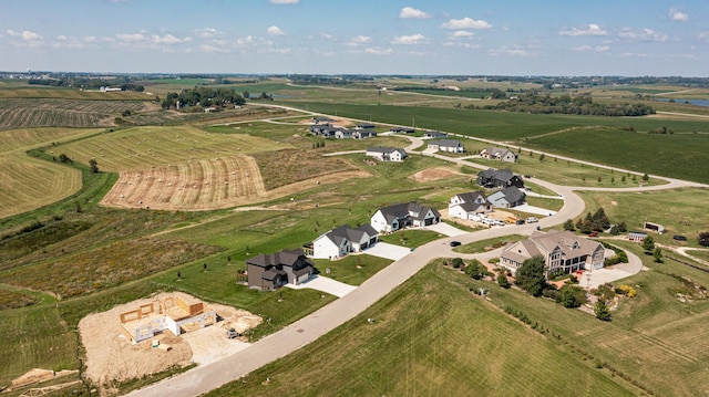 bird's eye view featuring a rural view