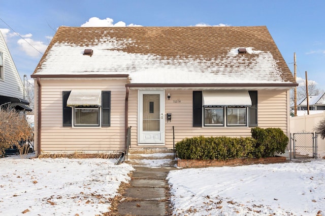 view of front of home