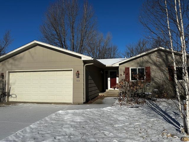 ranch-style house with a garage