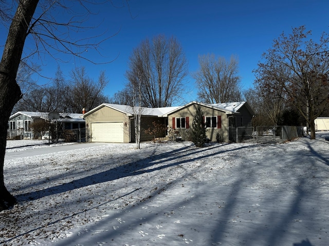 ranch-style house with a garage