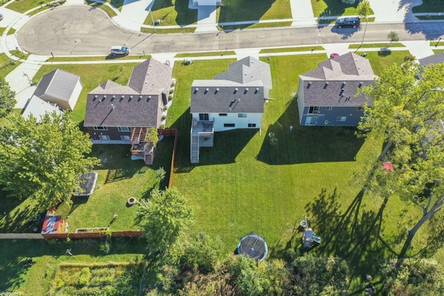 bird's eye view featuring a residential view