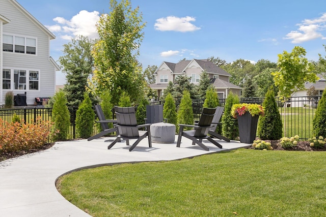 view of patio / terrace with fence