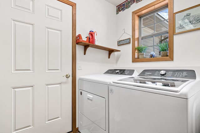 laundry room with washer and clothes dryer