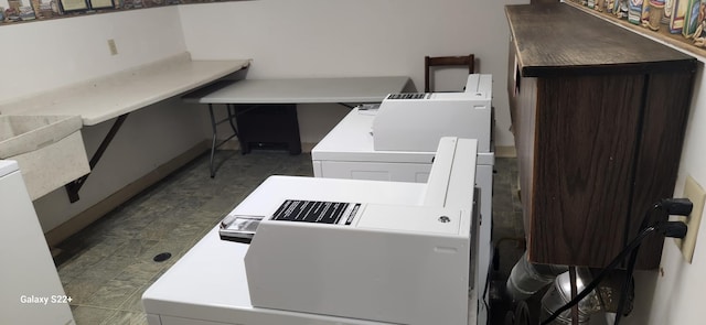 laundry area featuring washer and dryer