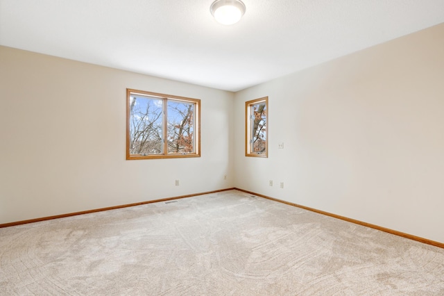 view of carpeted empty room