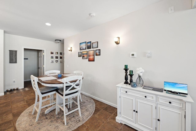 view of dining room