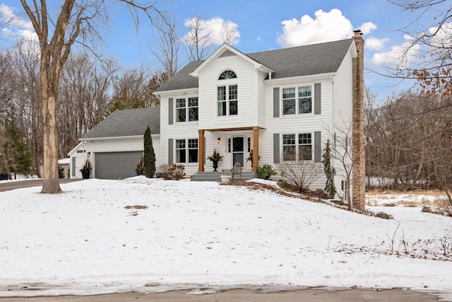 view of front of home featuring a garage