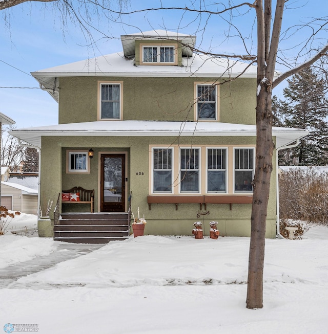 view of front of house featuring a porch