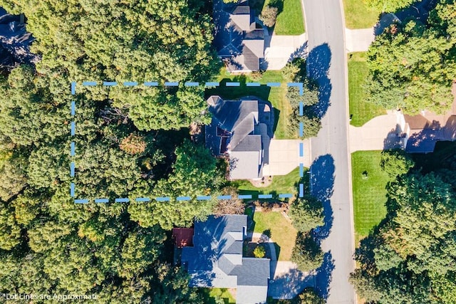 birds eye view of property