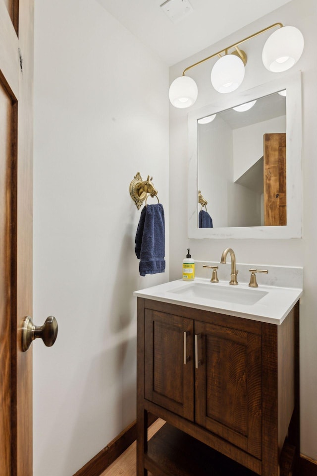 bathroom featuring vanity