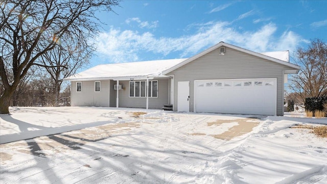 ranch-style house with a garage