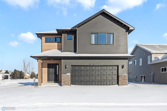 view of front of house featuring a garage