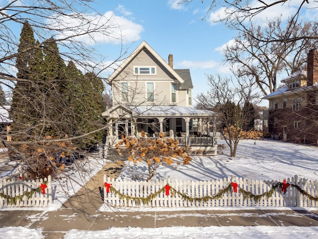 view of front of home with a porch