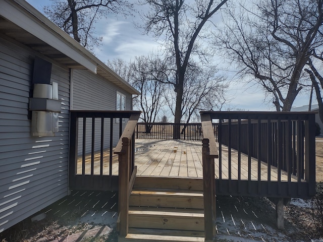view of wooden terrace