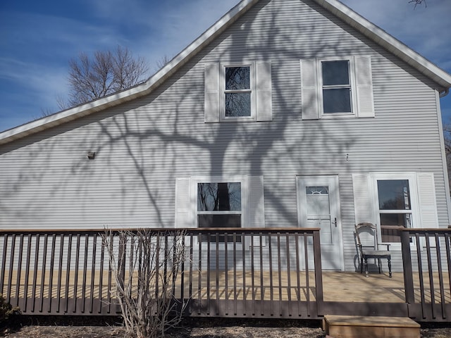 exterior space with a deck