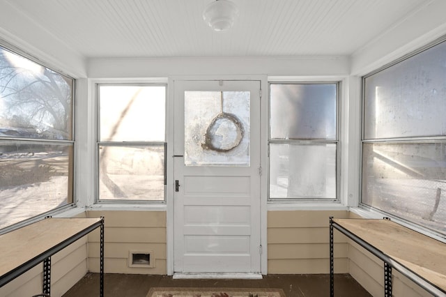 sunroom featuring a wealth of natural light