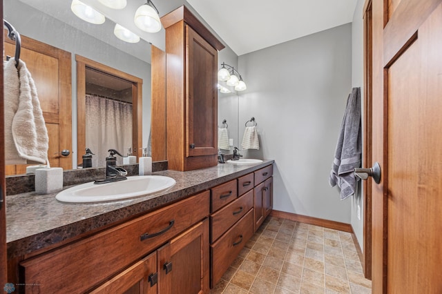 bathroom featuring vanity