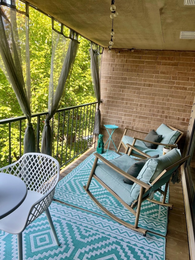 view of balcony