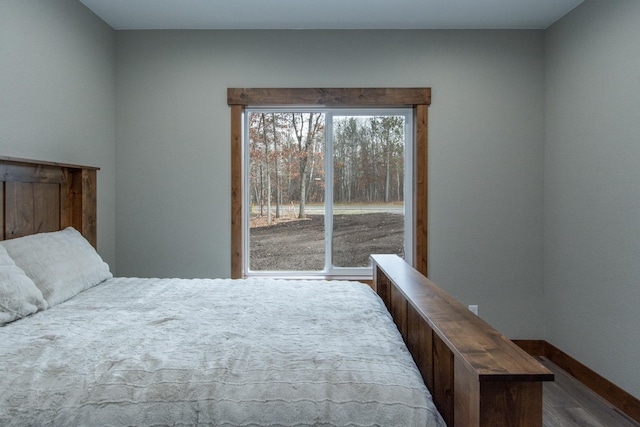 bedroom with access to exterior