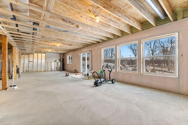 miscellaneous room featuring concrete floors