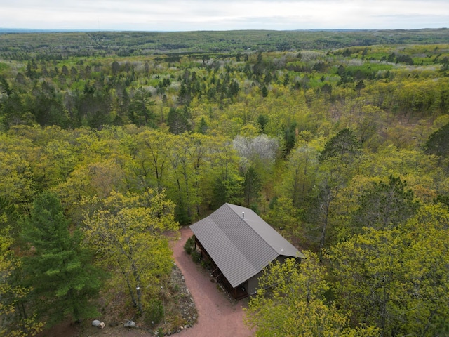 28255 Friendly Valley Rd, Washburn, WI 54891 - aerial view of property and surrounding area featuring a heavily wooded area