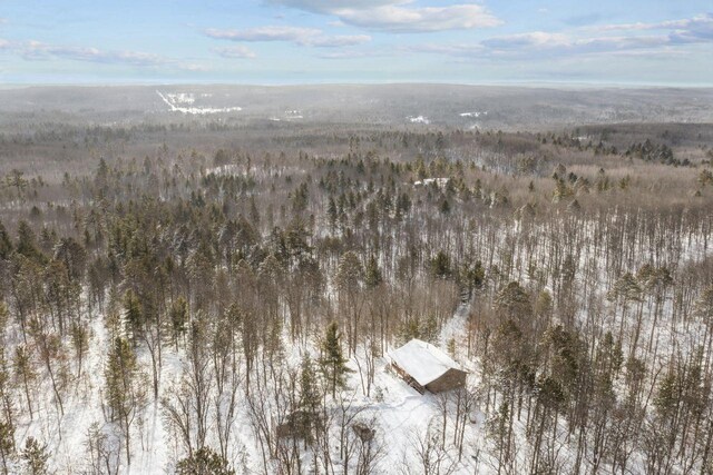 28255 Friendly Valley Rd, Washburn, WI 54891 - aerial view of property's location featuring a heavily wooded area