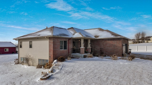 view of front of home