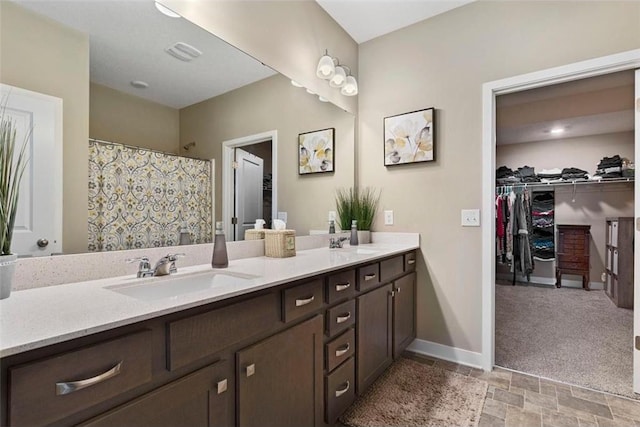 bathroom featuring vanity