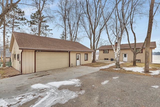 view of front of home featuring a garage