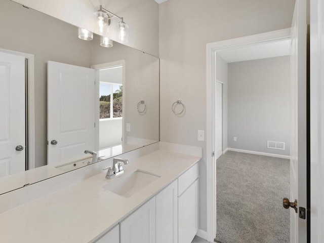 bathroom featuring vanity