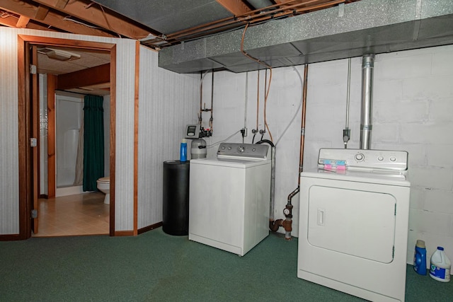 laundry area with washer and clothes dryer