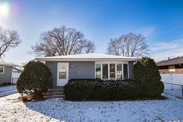 view of bungalow-style house