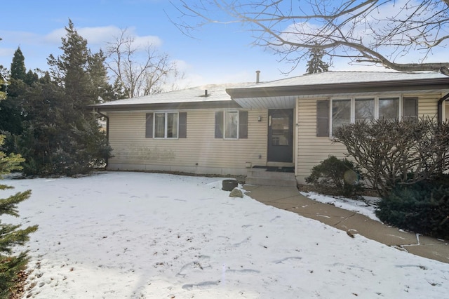 view of front of home