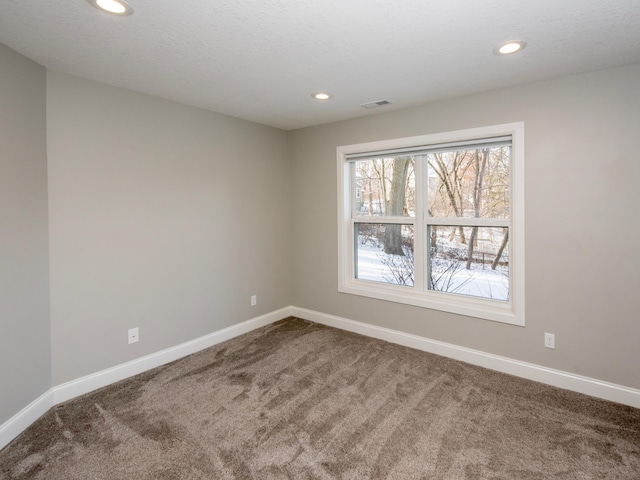 spare room with carpet floors