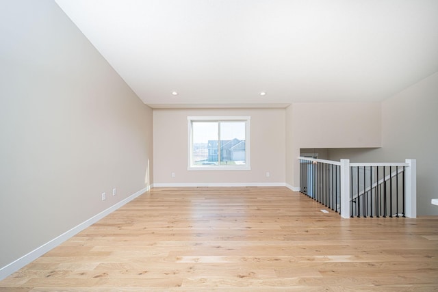 interior space with light wood-type flooring