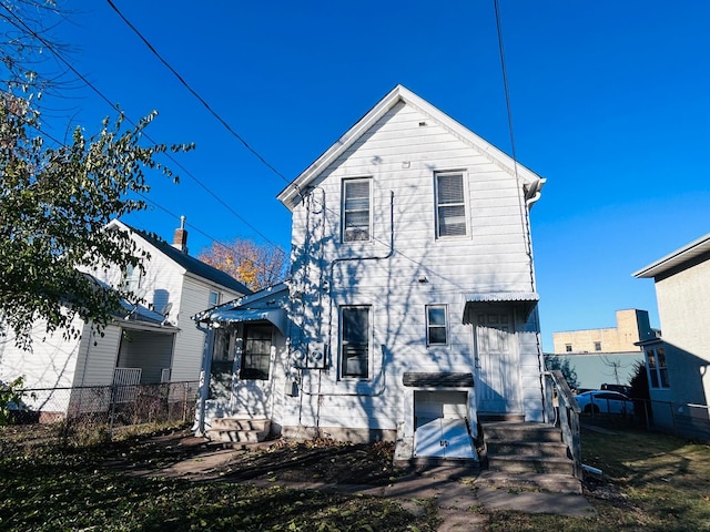 view of rear view of property